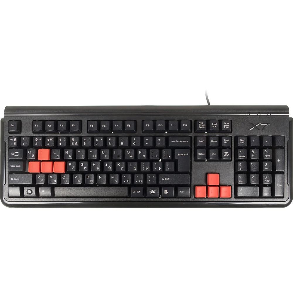 Клавиатура A4 X7-G300 черный PS/2 for gamer