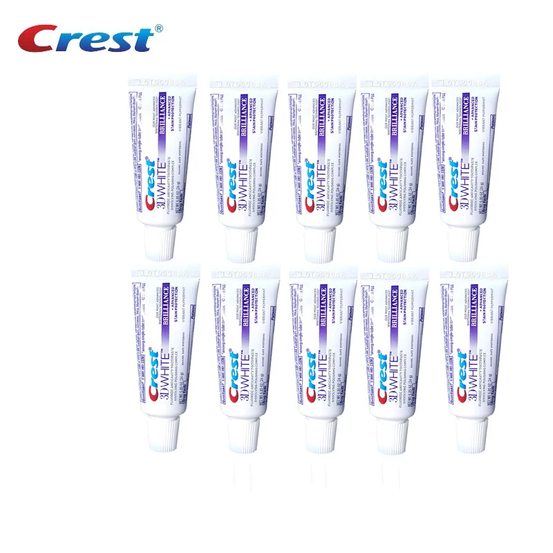 Crest 3D Whitetoothpastes Brilliance Mini Tandpasta Draagbare Tanden Whitening Kleine Tand Pasta 20G Zonder Doos|Tandpasta| - AliExpress