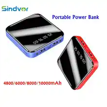 Sindvor mi ni power Bank 10000 мАч для Xiaomi mi power bank Pover Bank зарядное устройство с двумя портами Usb внешний аккумулятор Poverbank портативный