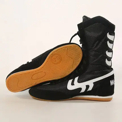 [TB08]Boxing shoes men's low to help Sanda shoes high to help fighting training wrestling ankle boots boots