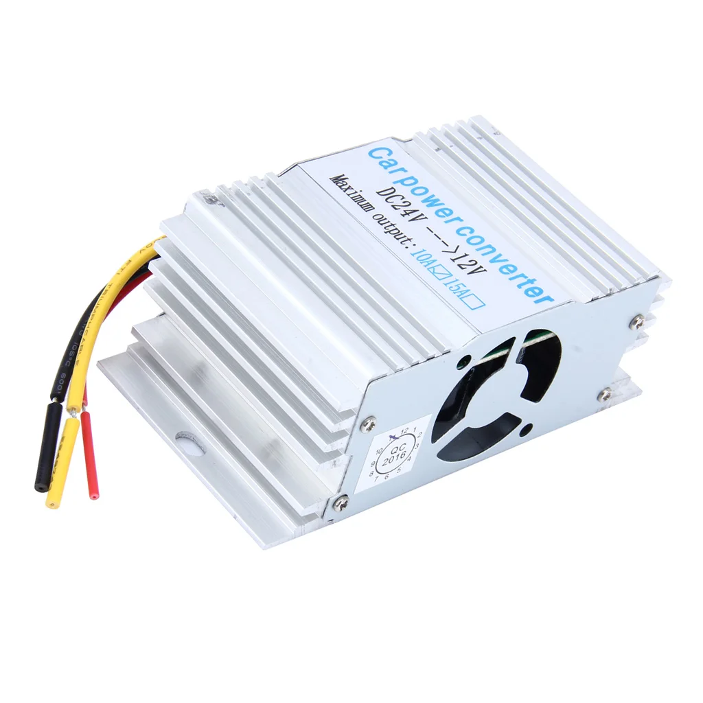 Car Power Supply DC 24V To 12V 10A Converter Step Down Inverter Transformer