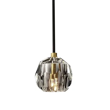 

Art DecoLED Postmodern Copper Crystal Chandelier Lighting Lustre Suspension Luminaire Lampen For Dinning Room Foyer