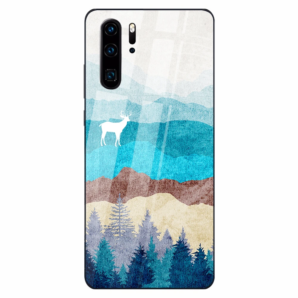 Чехол для HUAWEI P30 Lite P20 Nova 3 P smart Z mate 20 TPU плотный чехол со стеклянной крышкой |