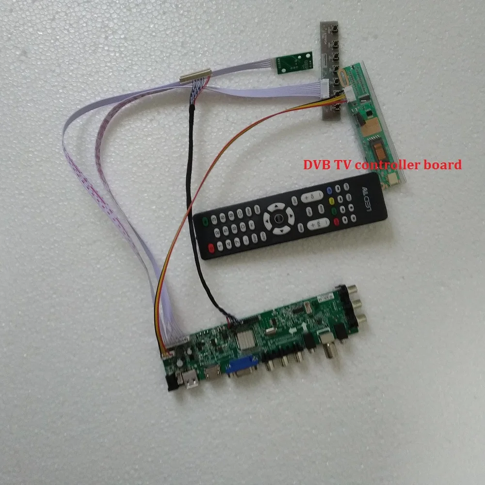Комплект для LP156WH1(TL)(C1) DVB-T DVB-C 1 CCFL 1366X768 HDMI lcd плата контроллера 15," USB AV цифровая ТВ Панель VGA 30pin