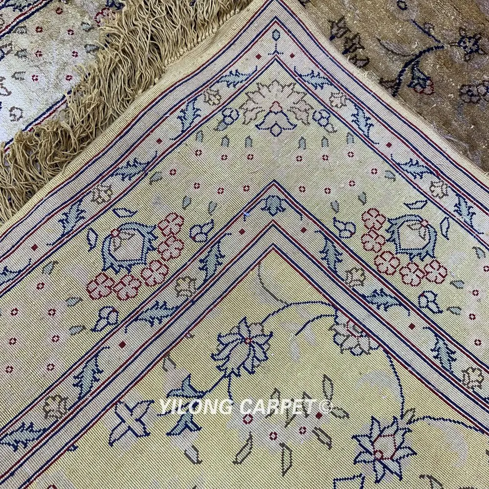 Yilong 2,5 'x10' турецкий Шелковый ковер бегун ручной завязанный Восточный антикварный ковер бегун(LH1017H