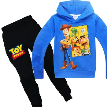 

Winter Clothes Long Sleeve Sweatshirt +pants Boys Clothing Toddler Boys Clothing Sset Toy Story 4 Hoodies +pants Baby Kids Sets