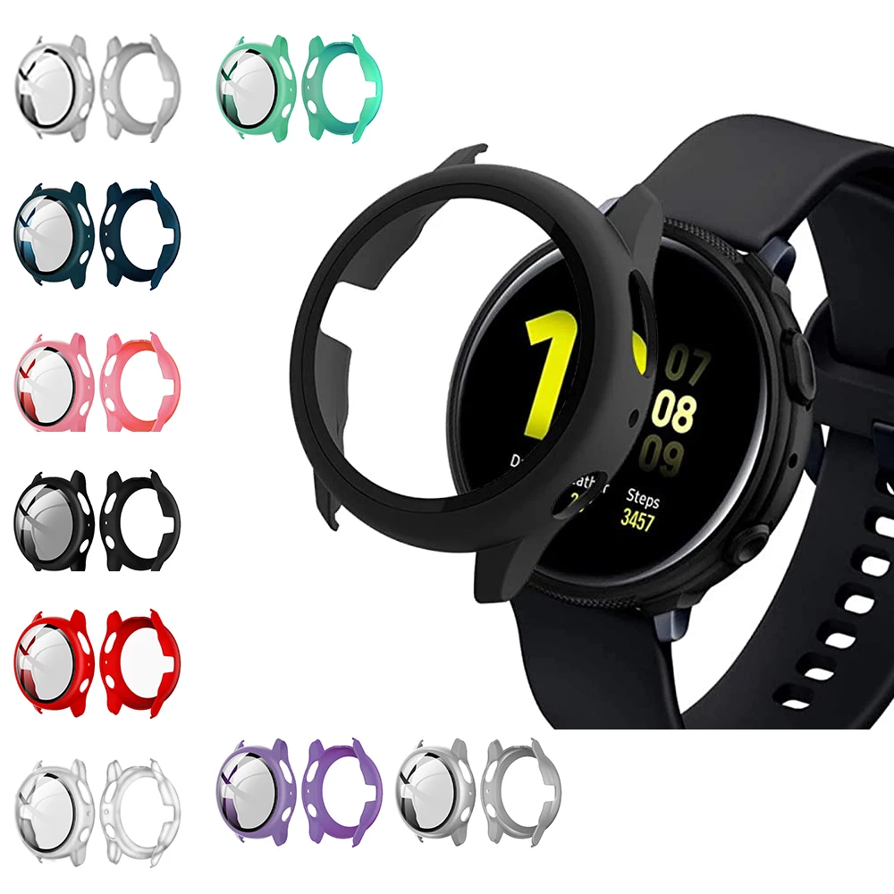 PC Case Cover Protection-Cover Galaxy Watch Matte-Color Active 2 Samsung for Tempered-Film