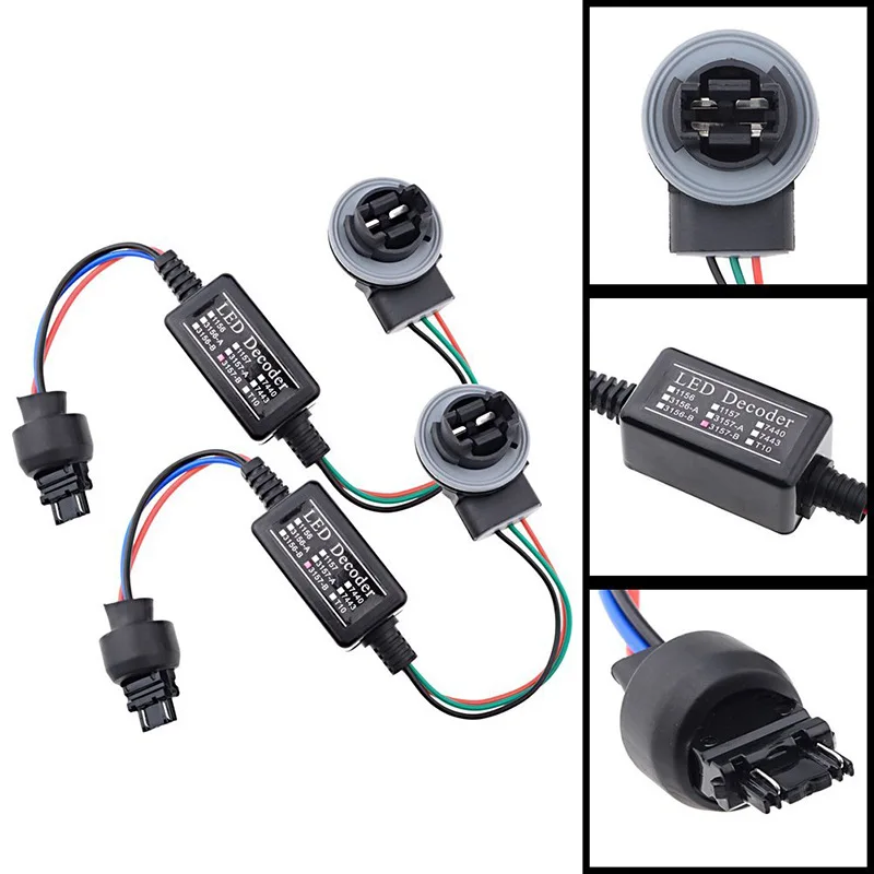 

Cross Border for Car 3157B LED Decoder LED Stop Lamp Fault Eliminator LED Decoding Line