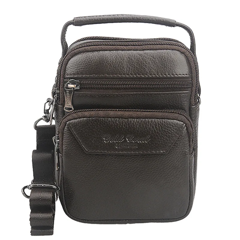 

Men Mini Multi-functional Fashion Bag Korean-style Shoulder Bag Leather Belt Casual Practical Cattle Leather Waist Bag Men's Fas