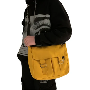 

Bags for Couple 2020 Fashion Messenger Bags Creative Canvas Shoulder Bags Lareg Capacity Handbag Couple Cool Package Bag