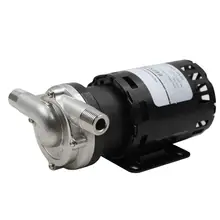 

Home Brew Pump Inline/Beer Pump for Hot and Cold Liquid Inline Inlet and Outlet 1/2" MPT FDA Food Compliant Materials