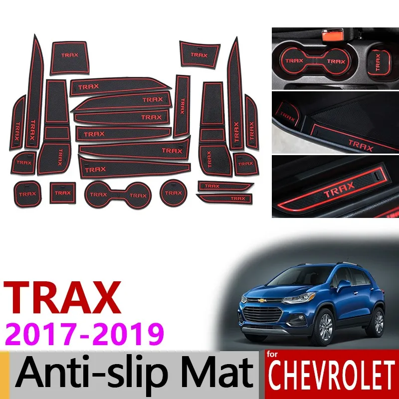 Противоскользящий коврик для Chevrolet Trax трекер Холден MY17 MY18 MY19 Chevy аксессуары затворный слот подставка анти-грязный