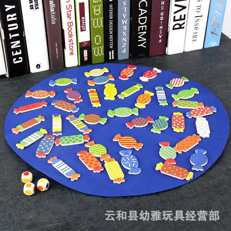 

Kindergarten Baby Children'S Educational Toy 3-6-Year-Old Parent And Child Interactive Wood Candy Tabletop Game Intelligence Gif