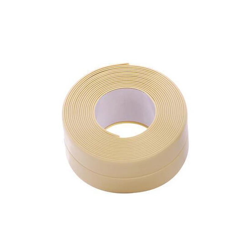 Цвет: желтый 1Roll Resistant Kitchen Bathtub Bathroom Wall Sealing Tape Waterproof Mold Proof Adhesive Tile Crack Repair Mildew Tape - Цвет: Цвет: желтый