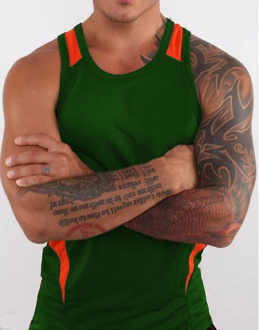 ZOGAA Mens Tank Tops Shirt New Men's Color Blocking Fitness Clothing Sports Gym Vest Sleeveless O-neck Tank Tops for Men