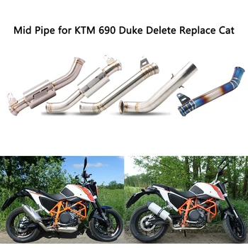 

Mid Pipe for KTM 690 Duke Motorcycle Delete Original Catalyst Exhaust Pipe Stainless Steel/Titanium Alloy Slip On Modified