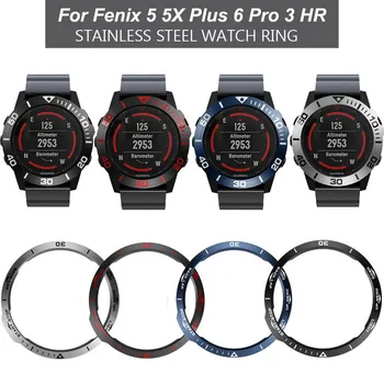 

Bezel Ring Styling Frame Case for Garmin Fenix 5x 5xPlus 3 3HR 6 6Pro Watch Stainless Steel Cover Anti-scratch Protection Ring