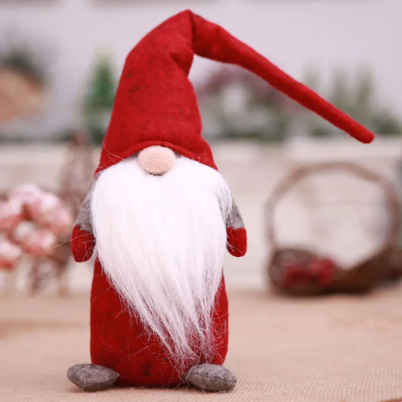 

Foreign trade new Christmas decoration supplies no face dolls old man doll ornaments Europe and the United States land God deskt
