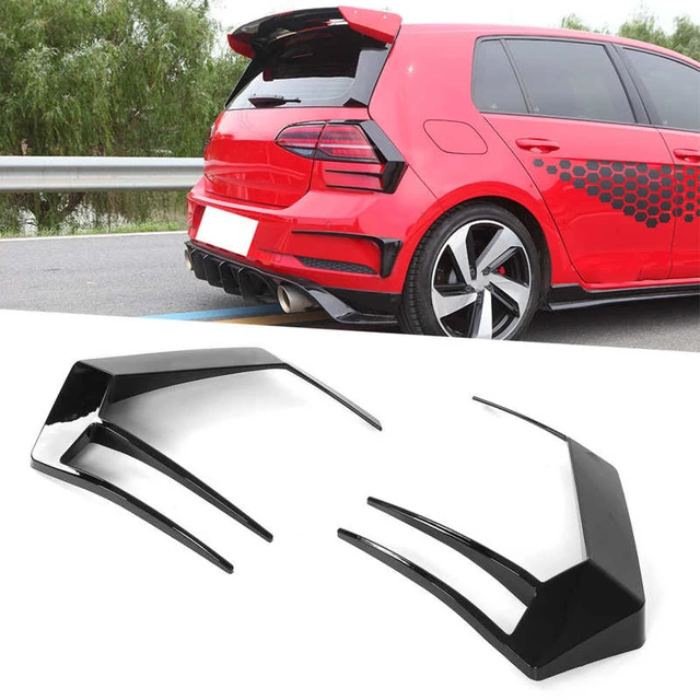 Glanz Schwarz Rückleuchten Abdeckung Trim Canards Flare Set Links Rechts  Ersatz für VW Golf MK 7,5 GTI GTD R 2017-2020 - AliExpress