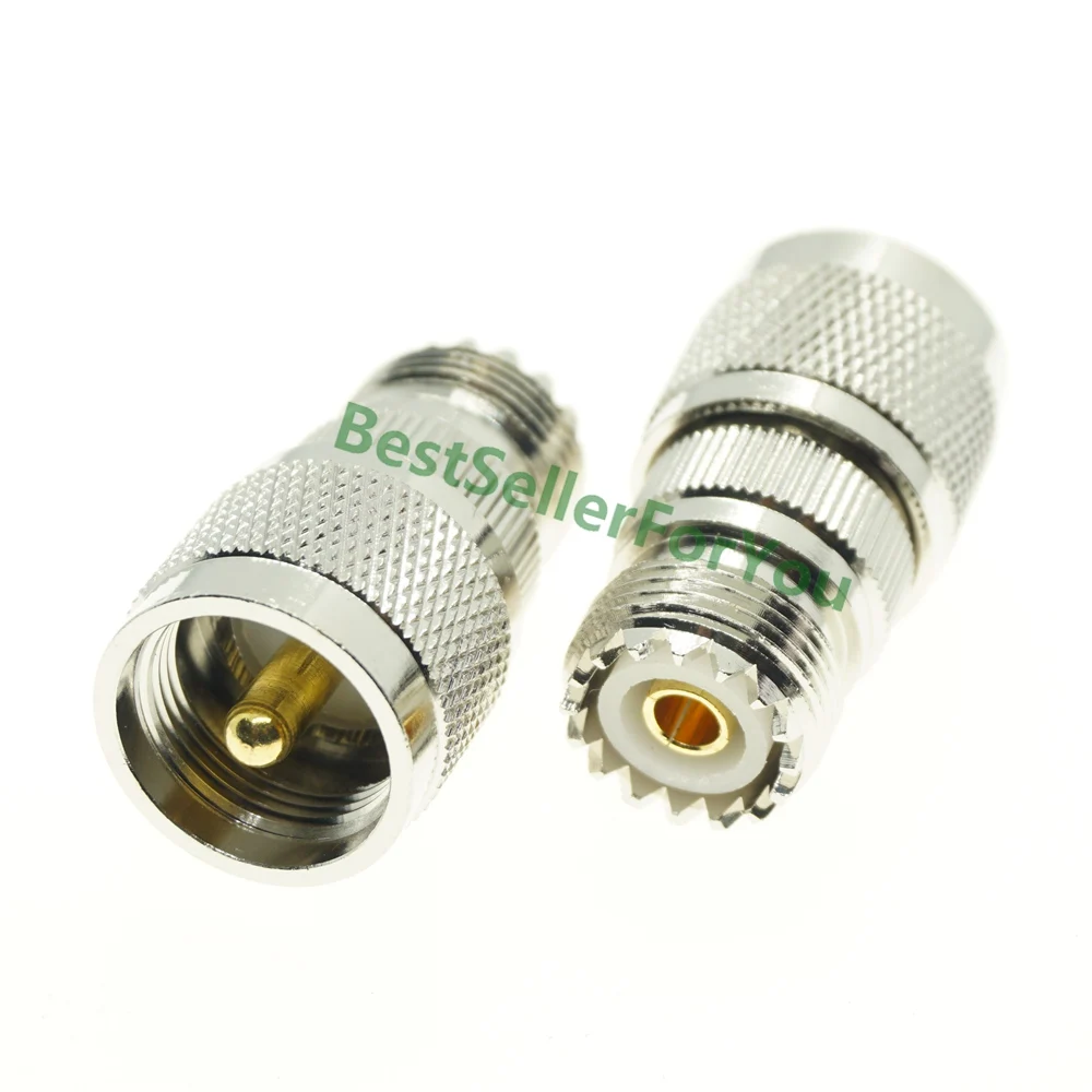 

UHF Male PL-259 Plug to UHF Female SO-239 CONNECTOR STRAIGHT RF Adapter