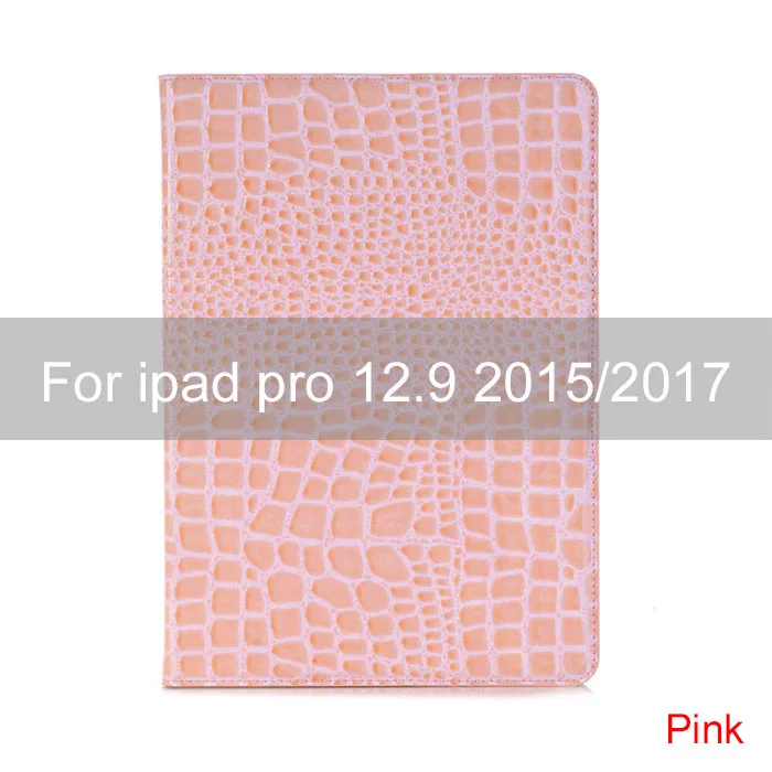 Essidi кожаный чехол Премиум для ipad pro 12,9 дюйма Подставка для планшета защитный чехол для ipad pro 12,9 - Цвет: Розовый