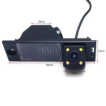 

HD CCD Car Rear View Camera Back Up Reverse License Plate Light Parking Camera for Hyundai IX 35