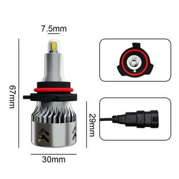 

Kit Car lights 110W 19600LM Lamps Accessories 6000K DC9V-36V Replacement Parts 2pcs