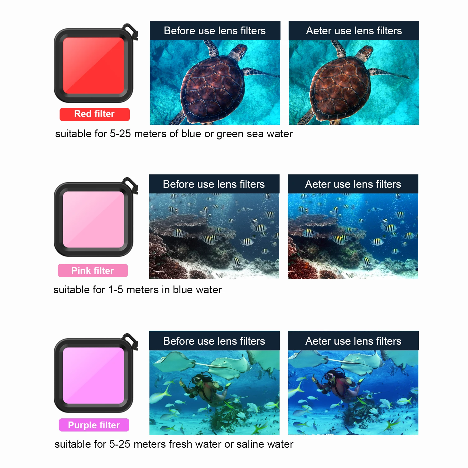 Mergulho Subaquático Impermeável para go Pro Capa Protetora Preta Câmera de Ação Gopro Hero 10 60m Case de - Image 4