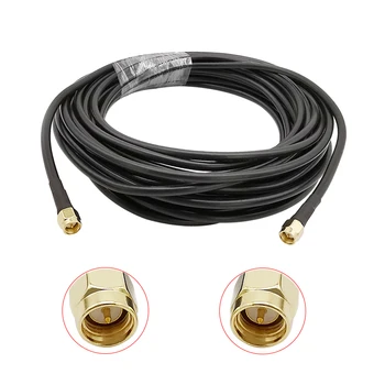 

SMA Male Plug to SMA Male Plug Connector LMR195 50 ohm RF Coaxial Cable 0-3GHz LMR-195 Antenna Extension Pigtail Jumper Wire