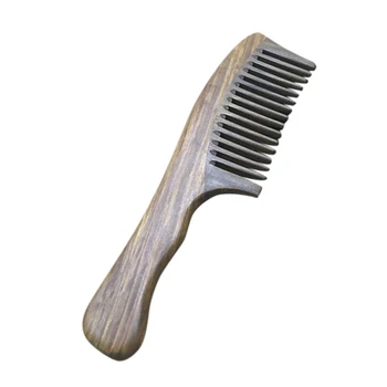 

Handmade Wooden Sandalwood Wide Tooth Wood Comb Smooth Comfortable Hair Comb