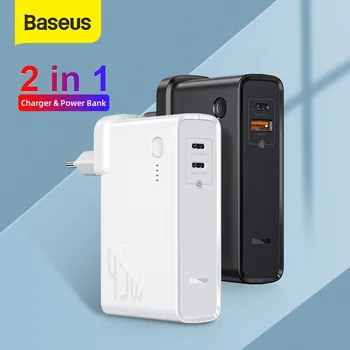 

Baseus 45W GaN Charger QC Fast USB Charger For iPhone Xiaomi 10000mah Power Bank PD3.0 QC3.0 SCP Quick Charger For Notebook