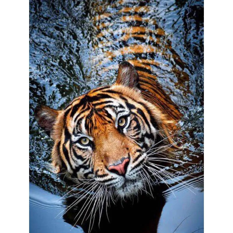 Тигра &quotсделай сам&quot с украшением в виде кристаллов Полный 5D пластиковые