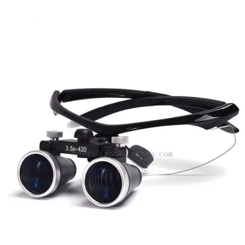 

3.5x 420mm Surgical Binocular Loupes with LED Head Light Lamp+Aluminum Box