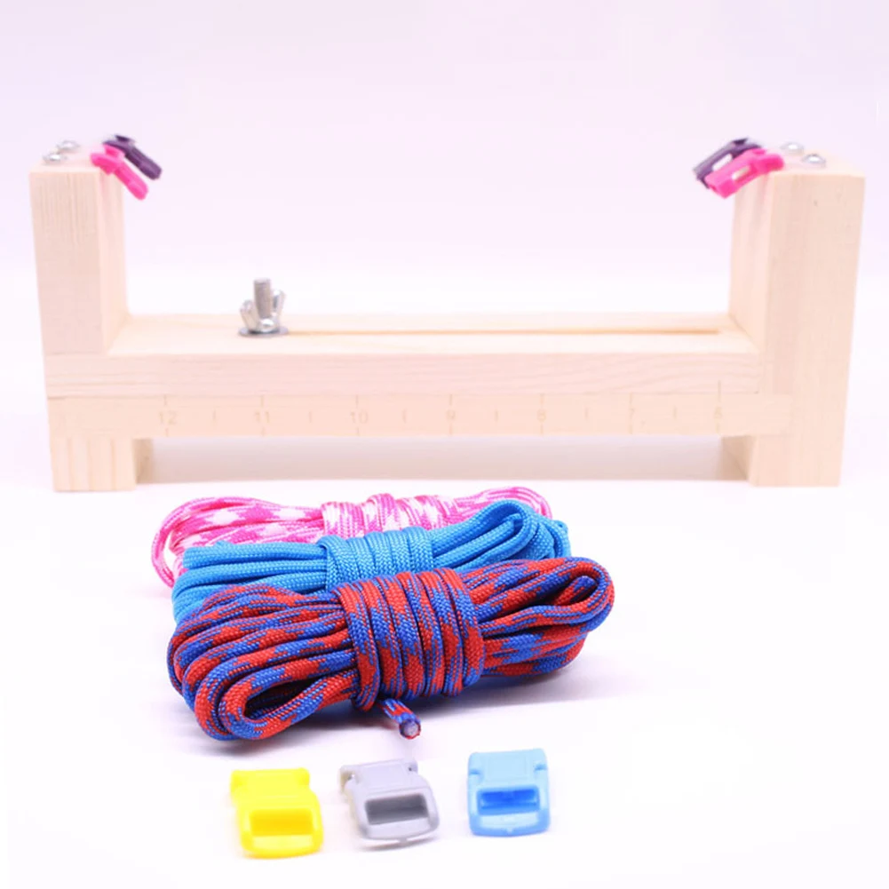 DIY инструмент для вязания браслета заплетенный в узел парашютный шнур