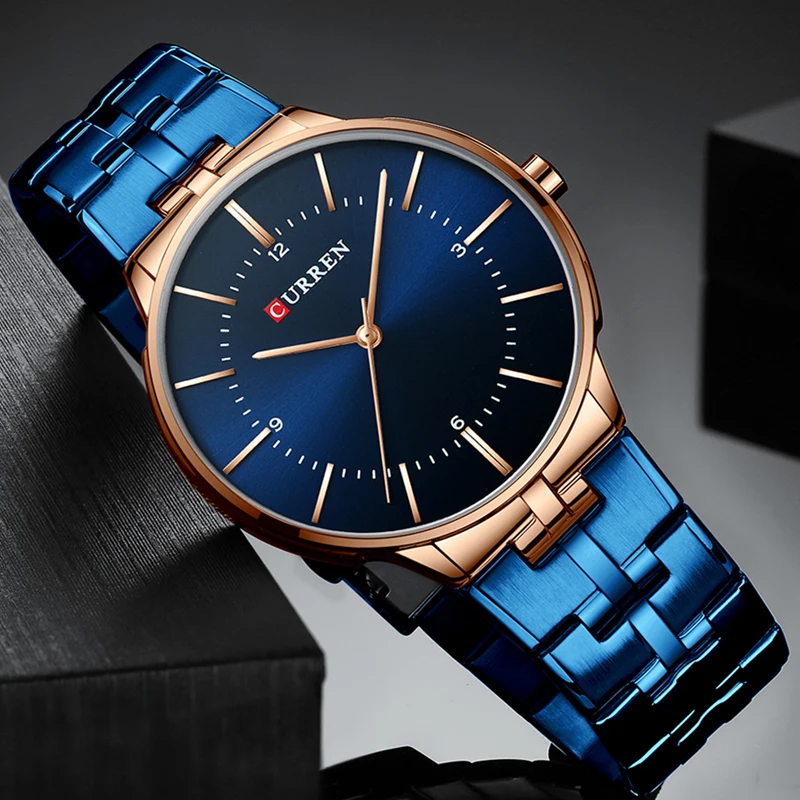 est Quartz es Luxury     Gold  for Men Simple Business Wrist Mens Clock 2019_voghion.com
