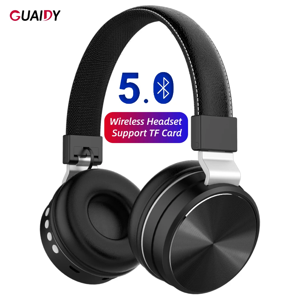 Support TF Card Wireless Bluetooth Headphone Headset Sports Music HD Stereo Fold Telescopic For iPhone Xiaomi Universal Portable