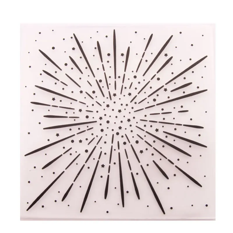 Фейерверк пластиковые папки для тиснения DIY скрапбукинга бумаги