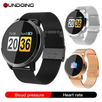 

RUNDOING Q8 Smart Watch OLED Color Screen Smartwatch men Fashion Fitness Tracker Heart Rate