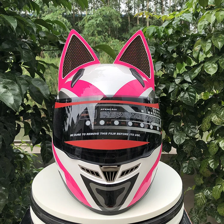 NITRINOS Motorcycle Helmet Women Personality Moto Capacete Black Helmet Full Face Moto Helmet Fashion Motorbike Helmet