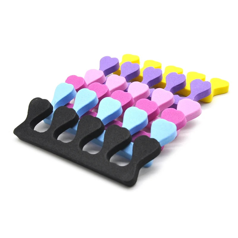 100 PCS/LOT Professional Nail Art Toes Separators Fingers Foots Divider Sponge Soft Gel UV Beauty Tools Polish Manicure Pedicure nail art tools toe separators toe spreader finger toe separator