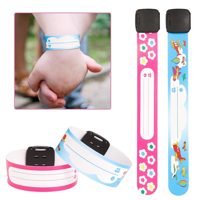 12Pcs/Set Children Travel Outdoor Safe Anti-lost Wristband Safety Recognition Bracelet For Kids Adjustable Waterproof - Image 4