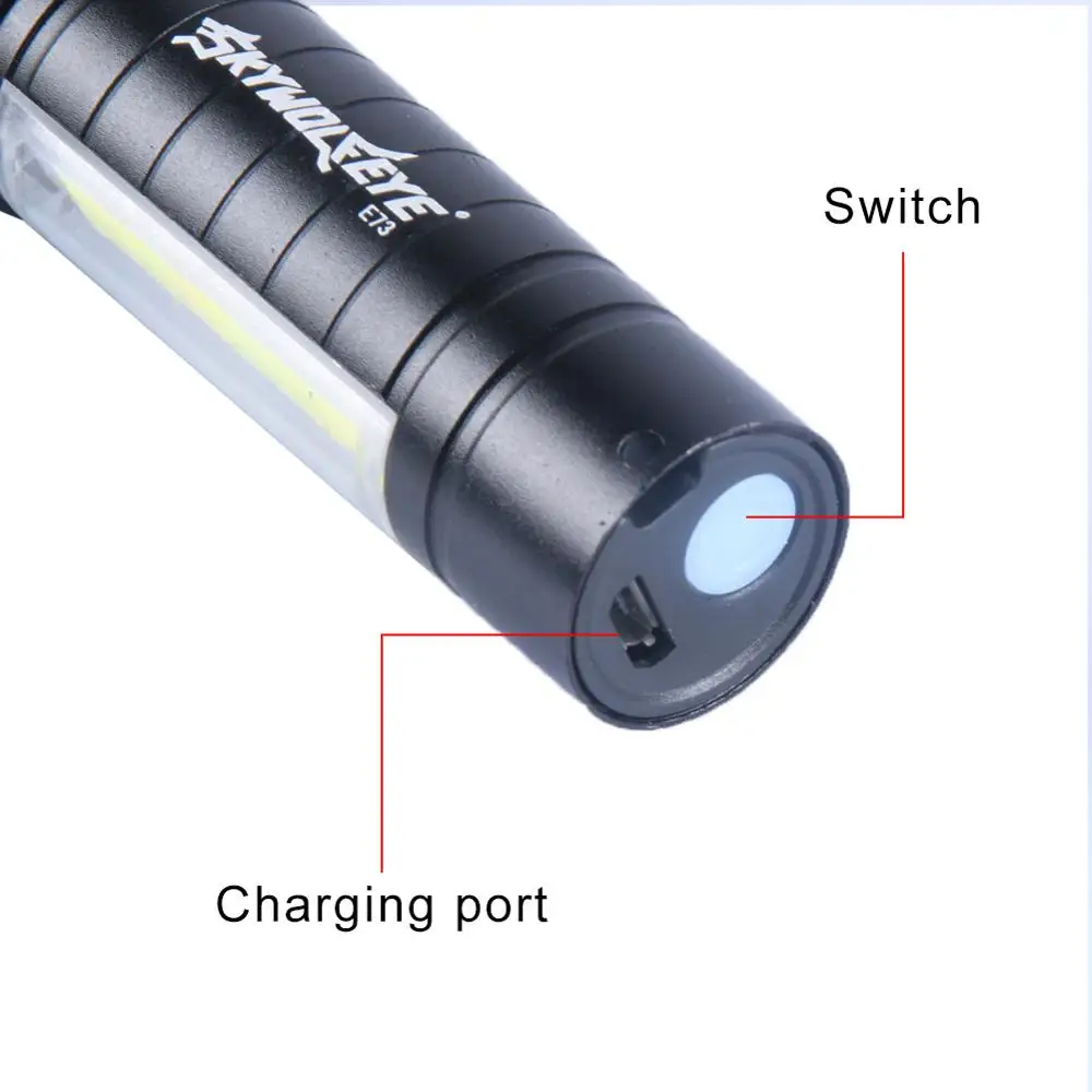 Водонепроницаемый Zoomable Flahlight фонарь 300LM XPE супер яркие фонари USB кабель фонарь для ночного освещения рыбалка кемпинг