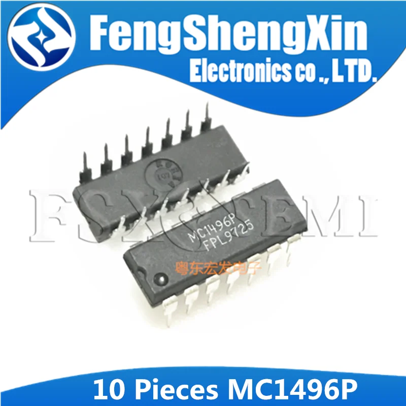 Сбалансированные модуляторы/демодуляторы IC MC1496P DIP-14 MC1496 DIP14 MC1496BP 1496P 10 шт. |
