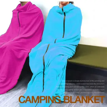 

Fleece Sleeping Camping Bag Liner for Adult Soft Warm or Cold Weather Long Liner A69A