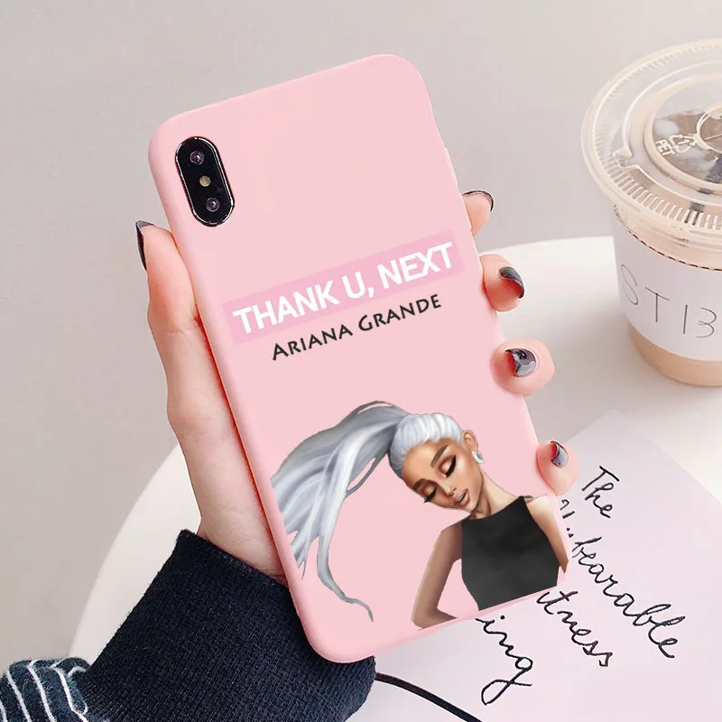 TPU Спасибо Next Ariana Grande Мягкий ТПУ, конфетный чехол для iPhone 11 11PRO MAX X 5 5S 6 6splus 7 8 Plus XR XS MAX - Цвет: TPU