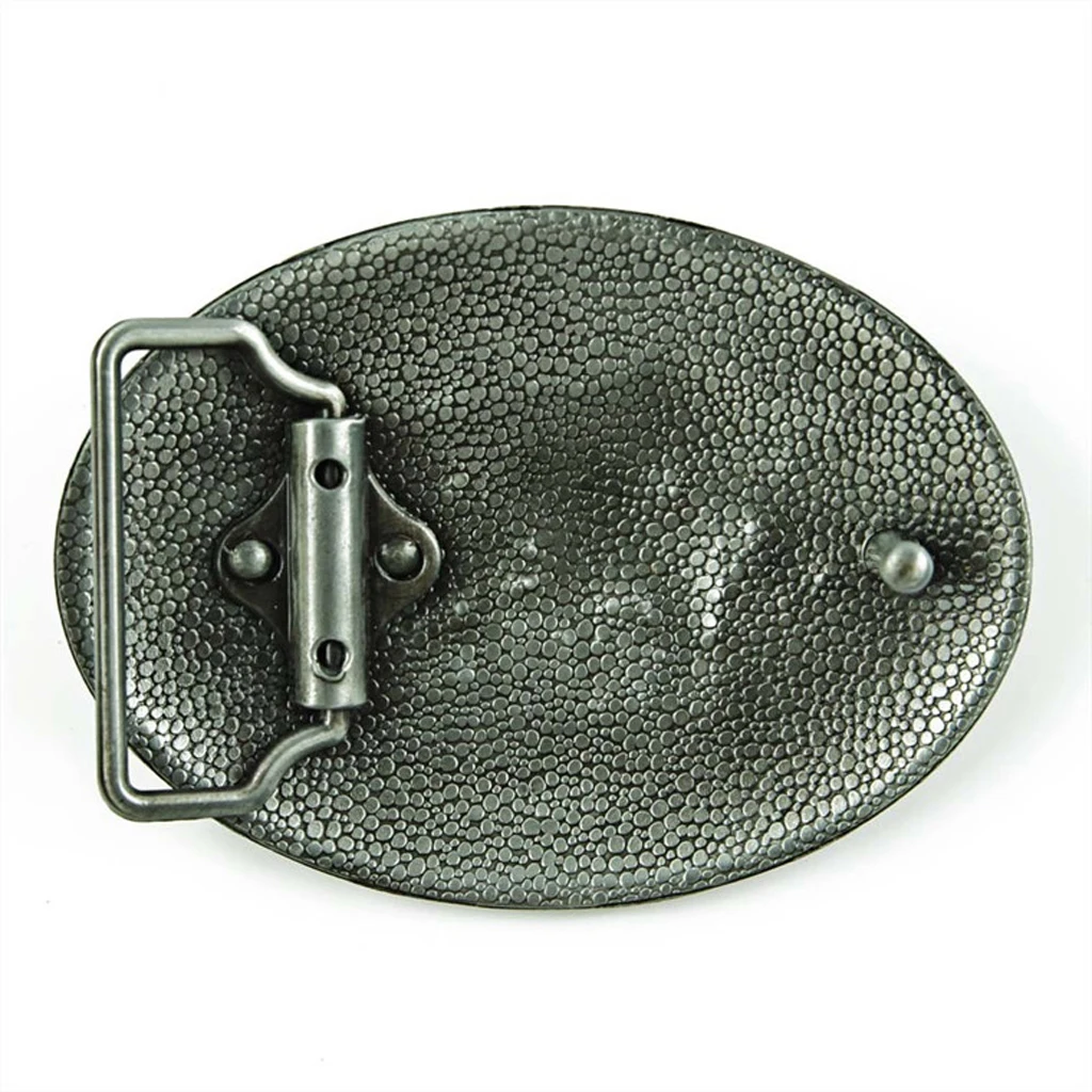 Vintage Flower Horse Man Tattoo Mens Belt Buckle Western Cowboy 