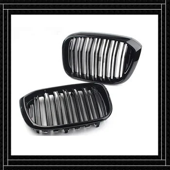 

1 pair Right + Left ABS Material Auto Front Grille For B M W X3 G01 X4 G02 2018+ Glossy black Car accessories Grill Grille