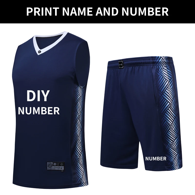 Royal blue DIY США Для мужчин трикотажные баскетбольные DIY униформа для игры в баскетбол в колледже Пользовательские Футбол комплекты быстросохнущая рубашка без рукавов Короткие баскетбольной команды костюм - Цвет: Royal blue DIY