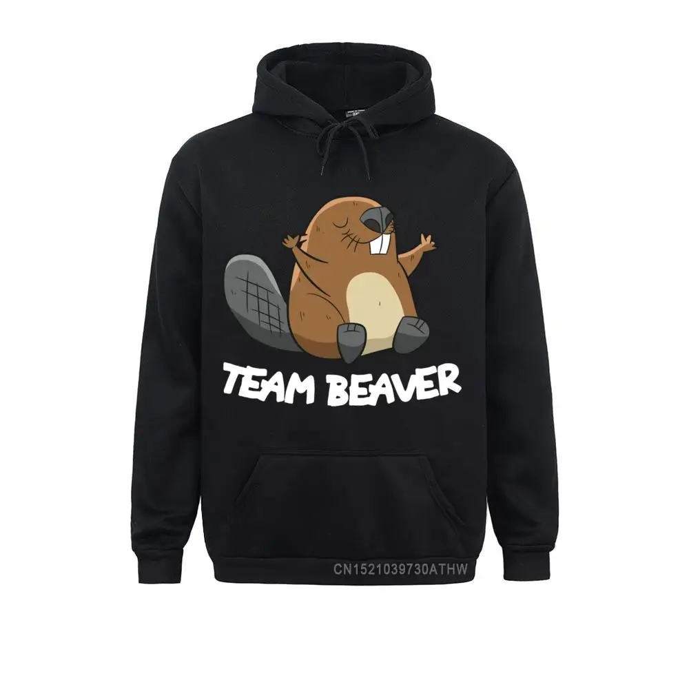 

New Arrival Women's Men Sweatshirts Long Sleeve Team Beaver Funny Beaver Pullover Hoodie Hoodies Street Hoods