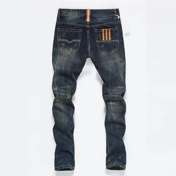 Quality Jeans Pants Denim Casual Fashion Streetwear Denim Trousers Jeans Homme Jeans for Mens Pants Mens Straight  Slim High 1